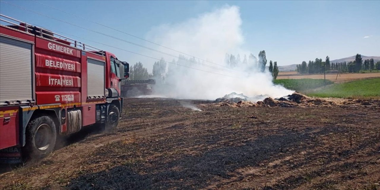 25 dönüm ekili alan zarar gördü