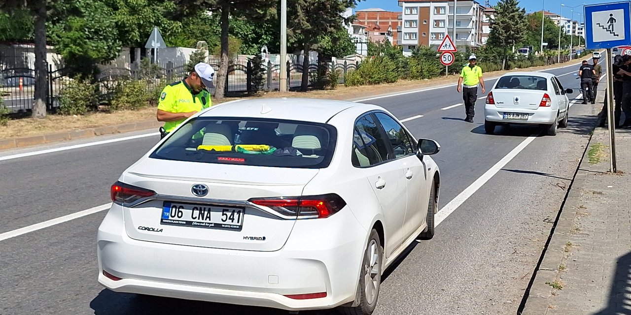 34 sürücüye ceza kesildi