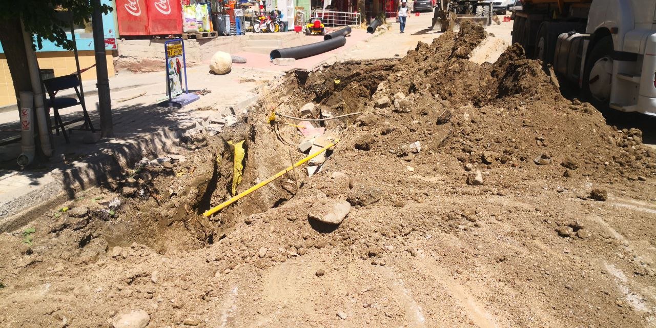 Çalışmalar sırasında doğal gaz borusu delindi