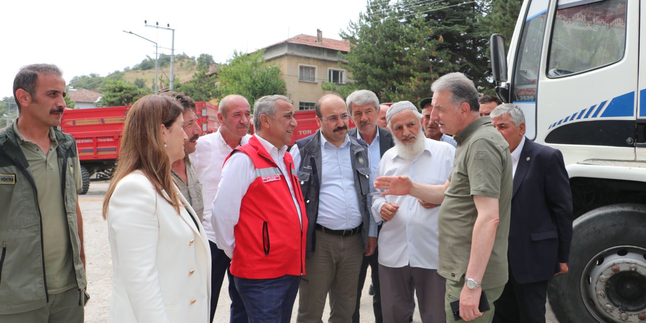 Hububat alım noktalarında incelemelerde bulundu