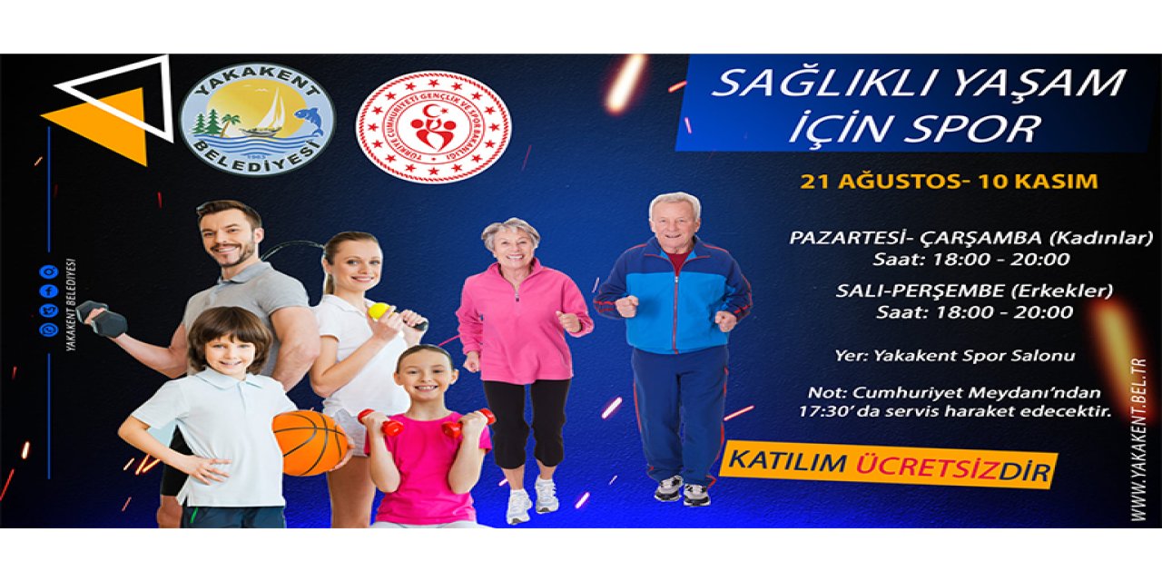 Yakakent'te sağlıklı yaşam için spor etkinliği düzenlendi