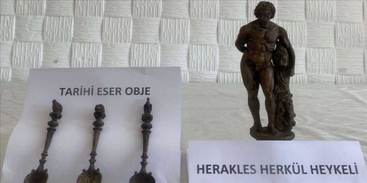 Herakles heykeli ele geçirildi