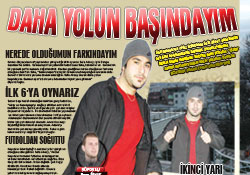 Daha yolun başındayım