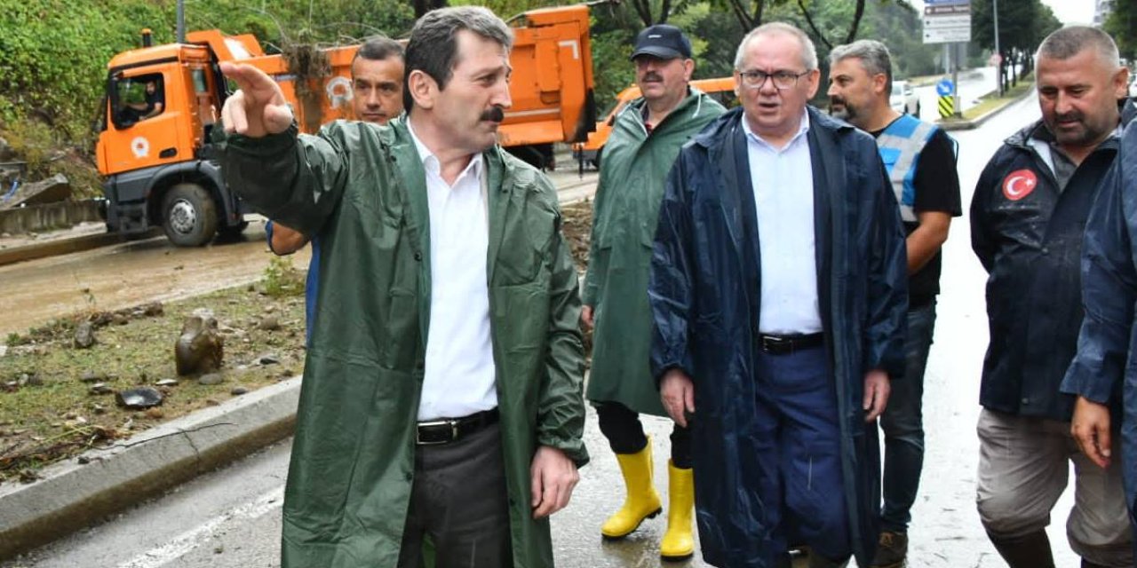 İlkadım ve Canik'te incelemelerde bulundu