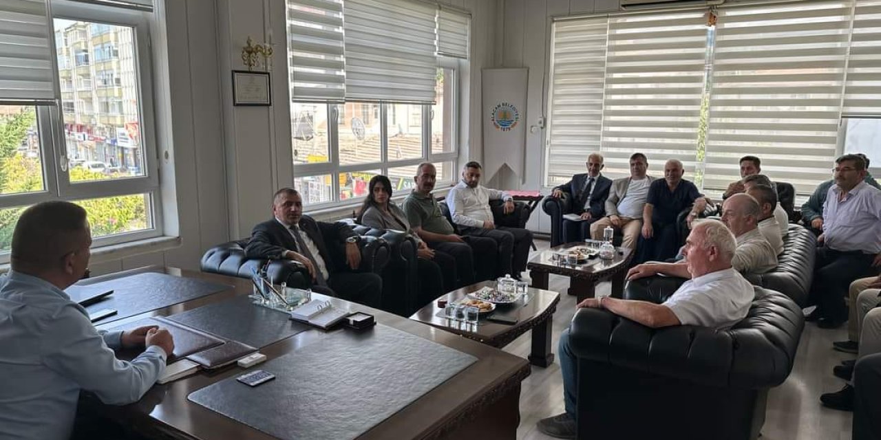 MHP Samsun İl Başkanı Mucur Başkan Acar'ı ziyaret etti