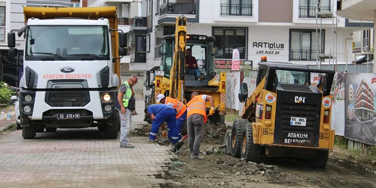 Atakum'da eş zamanlı yoğun mesai