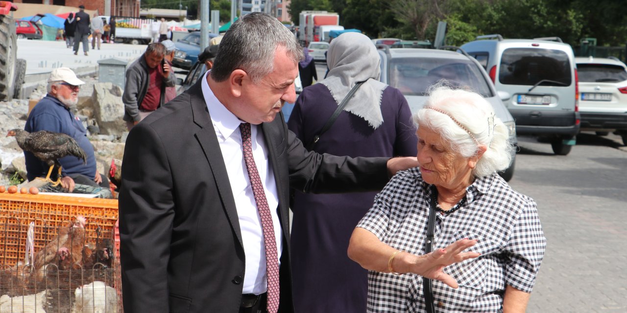 Kaymakam Nayman ve Başkan Özdemir'den ziyaret