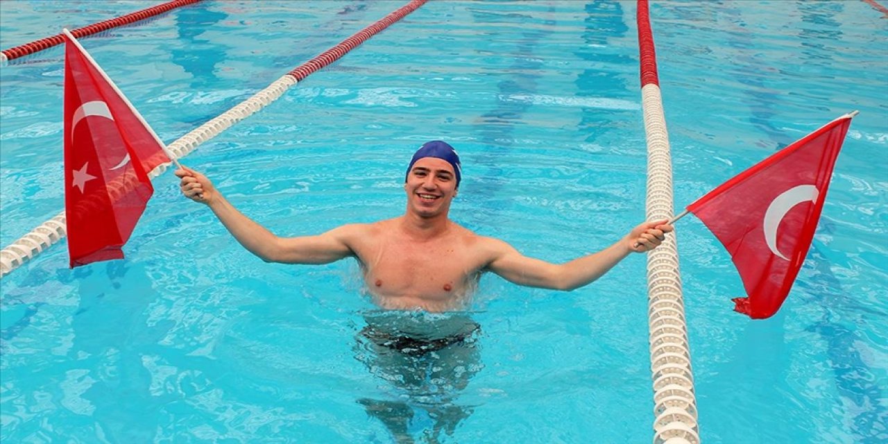 Milli yüzücü altın madalya kazandı
