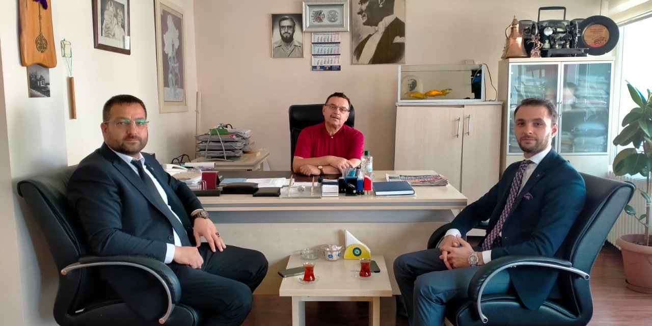 Başkan Anuk'tan Bahadır'a ziyaret