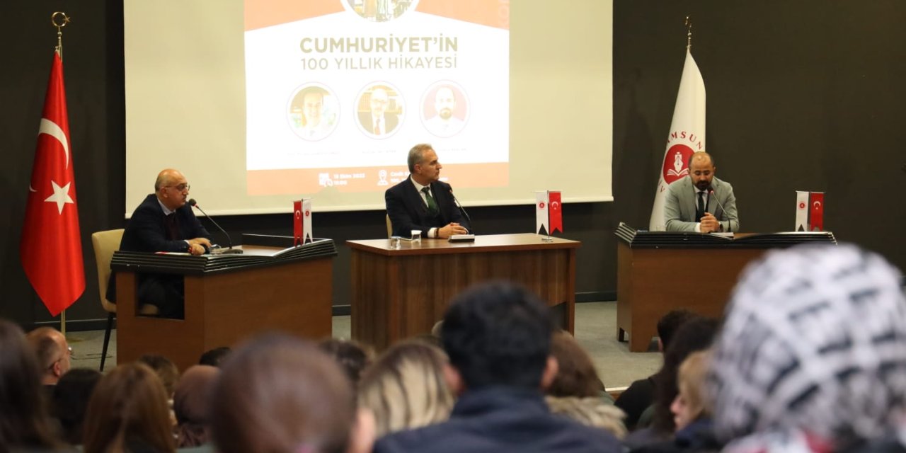 "Cumhuriyet'in 100 Yıllık Hikayesi" konferansı gerçekleştirildi