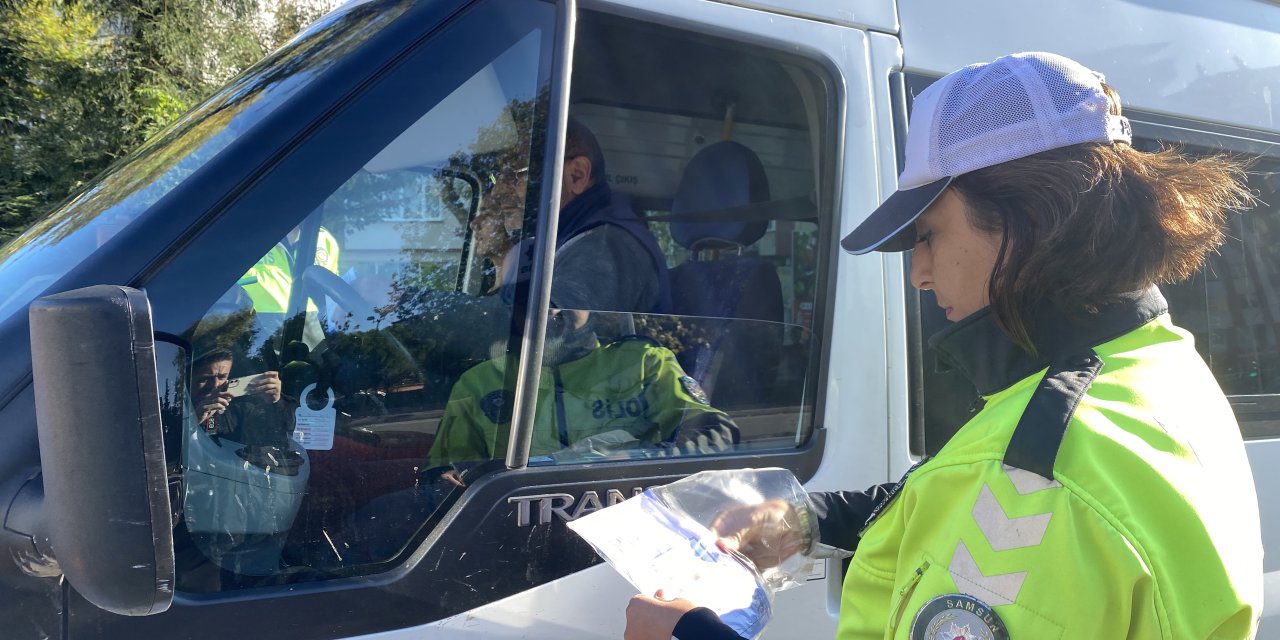 Samsun'da okul servis araçları denetlendi