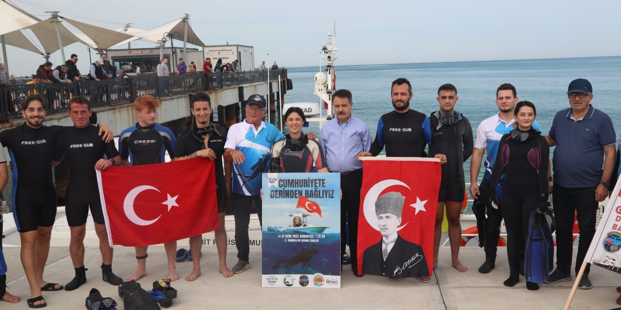 “Cumhuriyete derinden bağlıyız” dalışı yapıldı