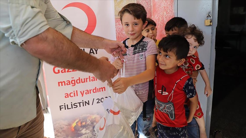 Türk Kızılayın Gazze'deki aşevinde hareketlilik