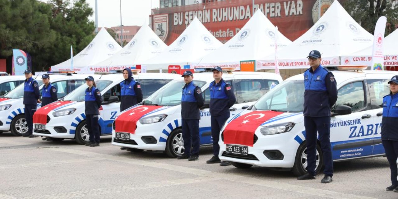 Zabıta araçları hizmete alındı