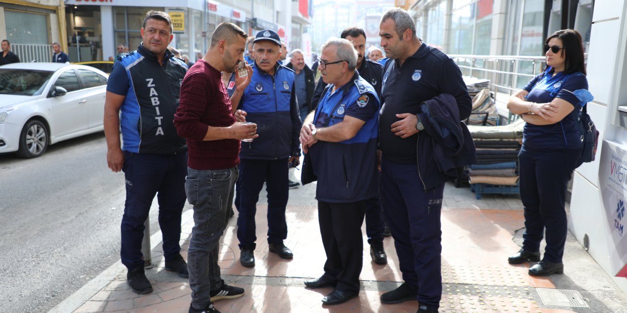 İlkadım'da zabıta ekipleri sahaya indi