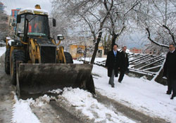 İlkadım'da kar seferberliği