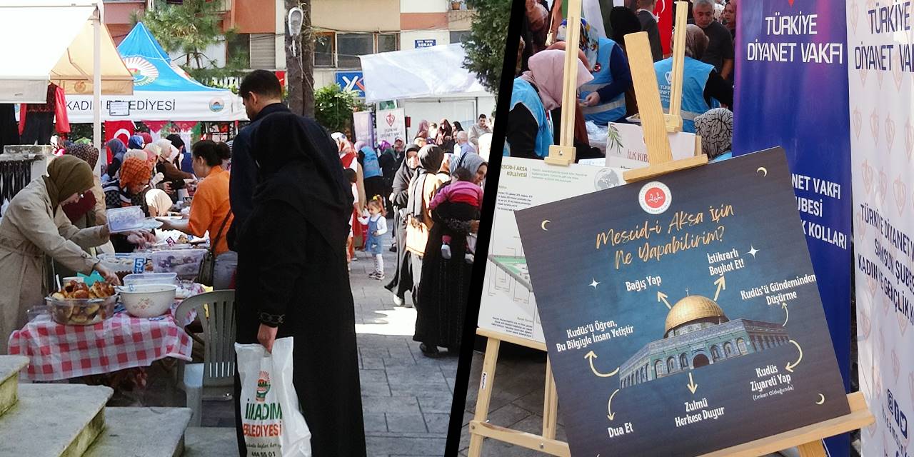 İlkadım'da Filistin yararına kermes düzenlendi