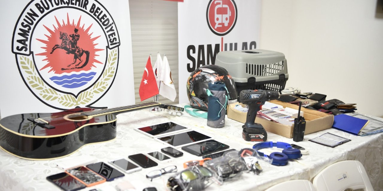 Unutulan eşyalar SAMULAŞ'ta saklanıyor