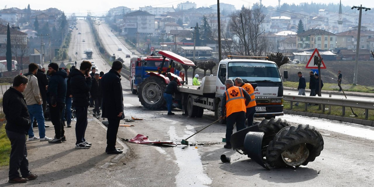 Kazada traktör sürücüsü hayatını kaybetti