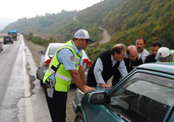 Samsun'da trafik denetimi