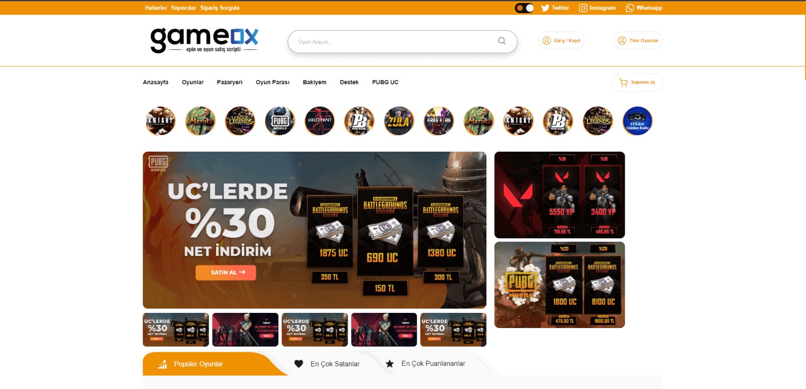 Gameox Kullanarak Epin Satış Sitenizi Açın ve Bugün Para Kazanmaya Başlayın