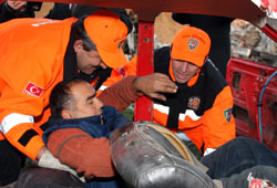 Amasya'da yaralı kurtarma tatbikatı