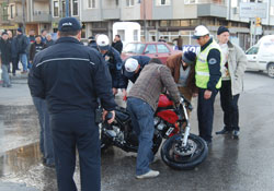 Samsun'da trafik kazası; 1 yaralı