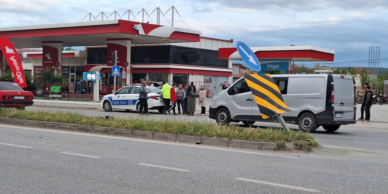 Trafik kazasında 1 kişi yaralandı