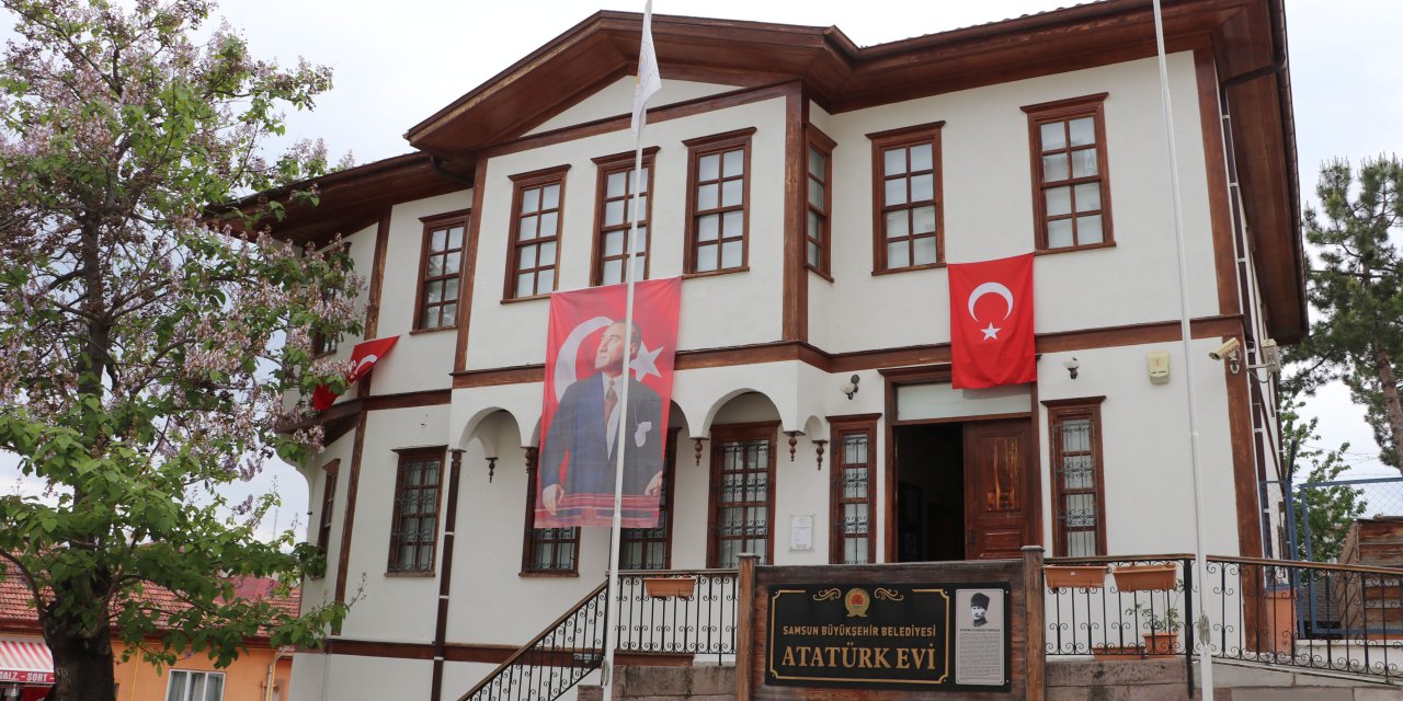 Havza Atatürk Evi'nde ziyaretçi yoğunluğu