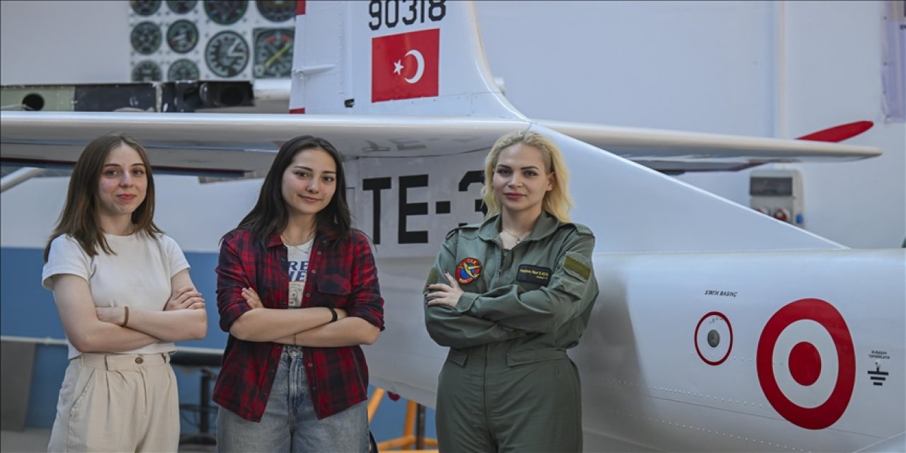 Uçak teknisyeni adayı genç kızların sayısı artıyor