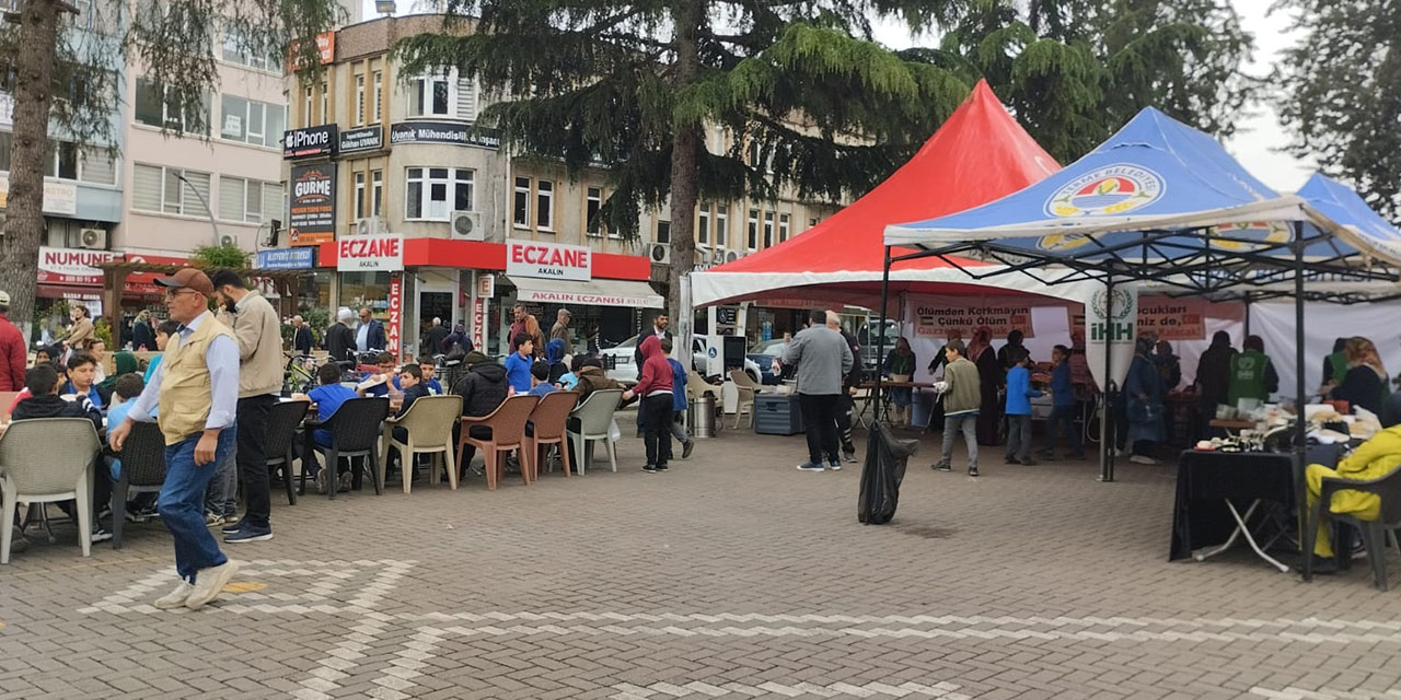 Terme'de Gazze yararına kermes düzenlendi