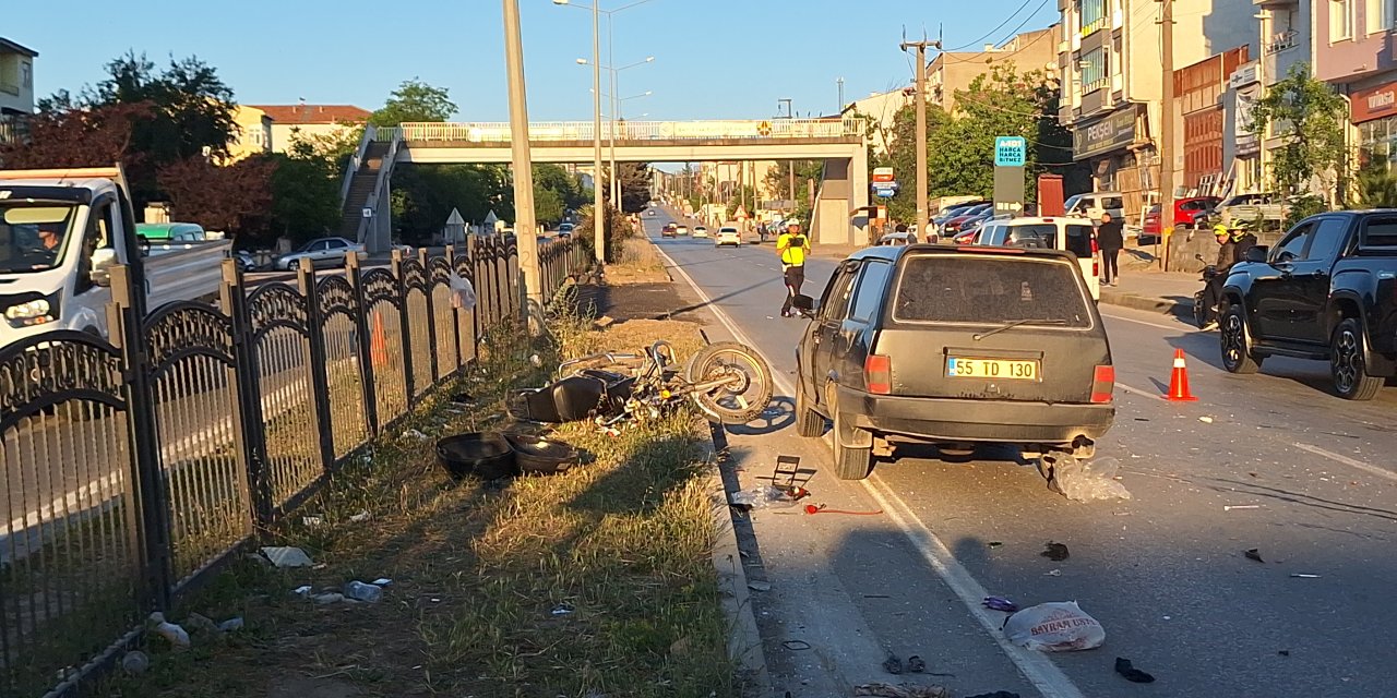 Kazada motosiklet sürücüsü hayatını kaybetti