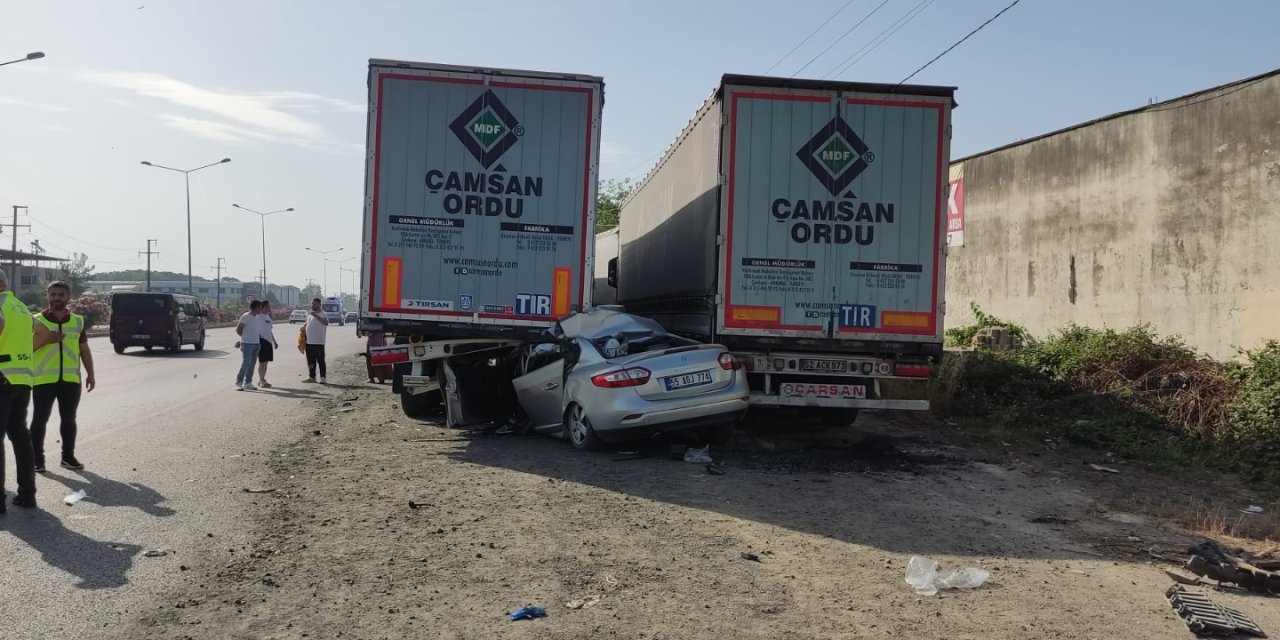 Çarşambalı polis kazada hayatını kaybetti