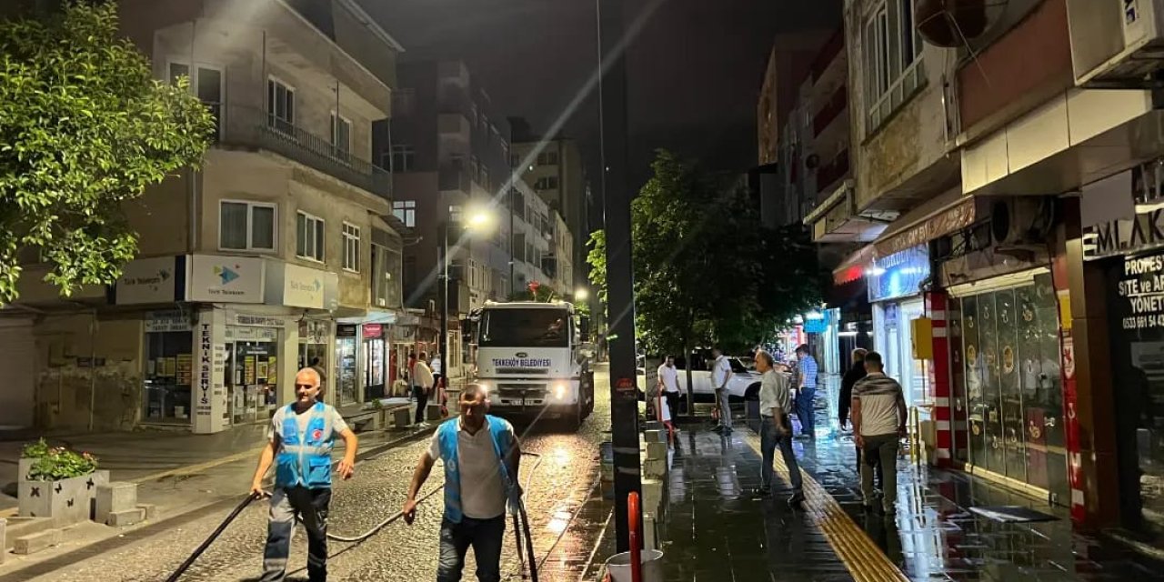 Tekkeköy'de Kurban Bayramı temizliği yapıldı