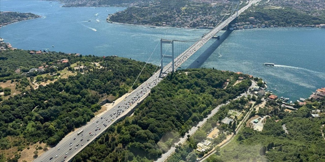 Yollardaki trafik havadan denetlendi