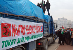 Filistine gıda gönderildi