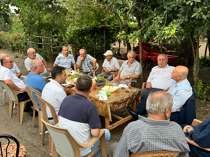 Samsun Çarşamba Paşayazı köyü fındık bahçesine ziyaret