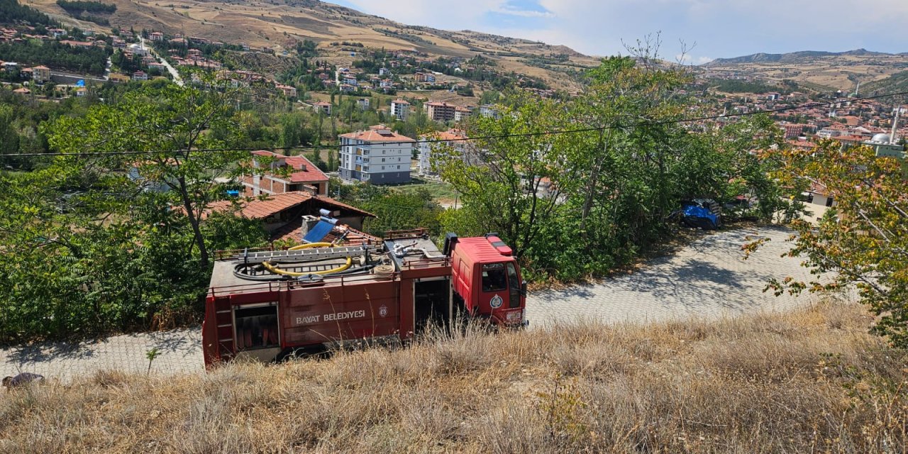 Yangın büyümeden söndürüldü