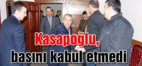 Basın'ı kabul etmedi