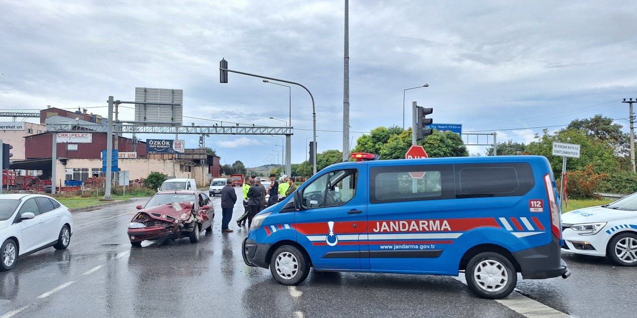 Trafik kazasında 1 kişi yaralandı