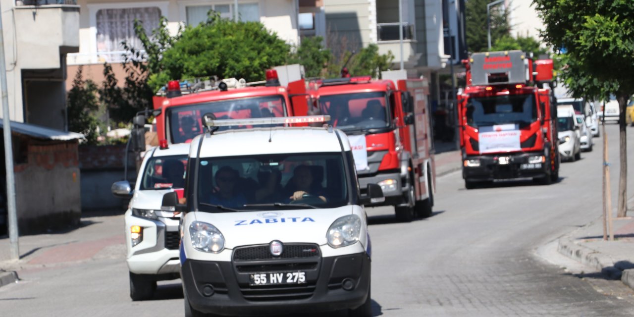 İtfaiye Haftası dolayısıyla konvoy düzenlendi