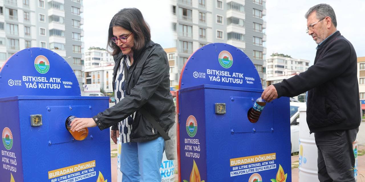 İlkadım'da bitkisel atık yağlar geri dönüşüme kazandırılıyor