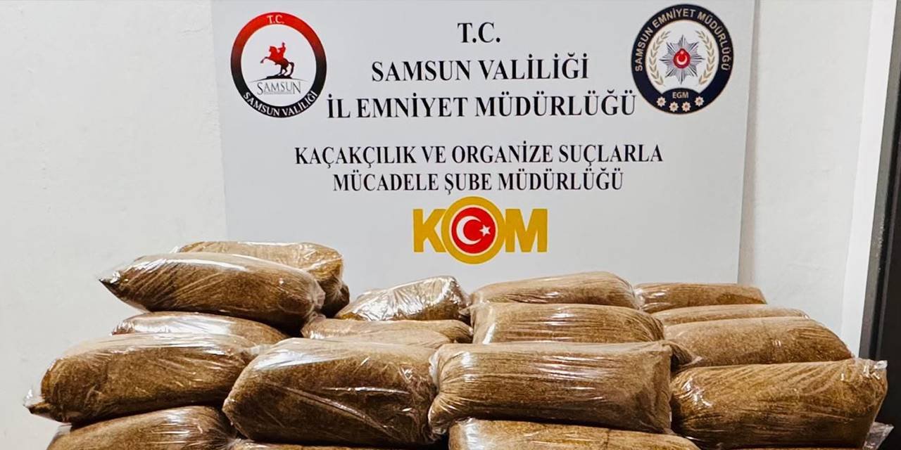 İlkadım'da 475 kg kaçak tütün ele geçirildi