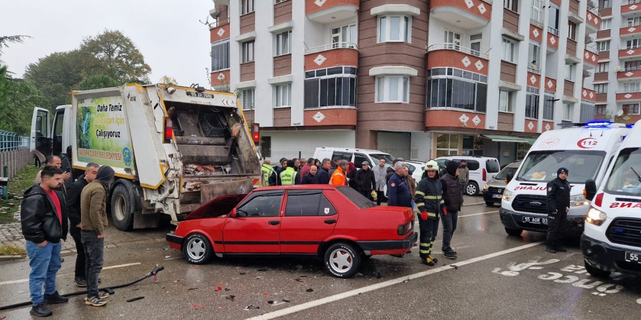 Trafik kazasında 3 kişi yaralandı