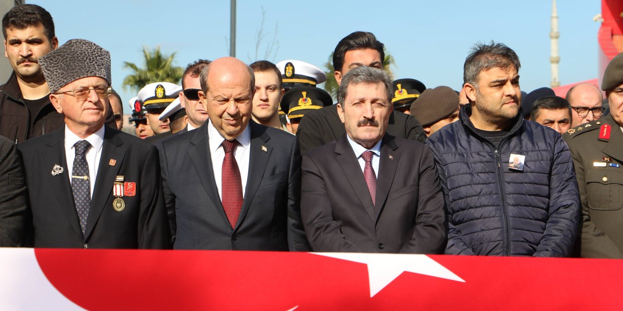 Kıbrıs Gazisi Musa Sarı'nın cenaze törenine katıldı