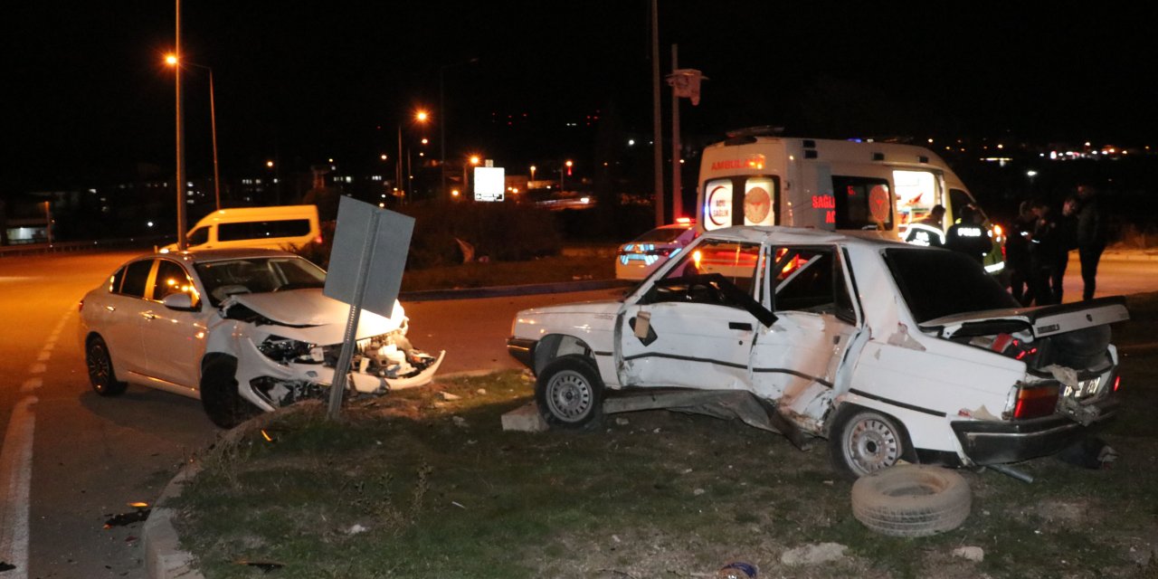 Trafik kazasında 1 kişi yaralandı