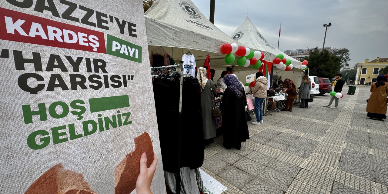 Samsun'da Gazze'ye destek için Hayır Çarşısı açıldı