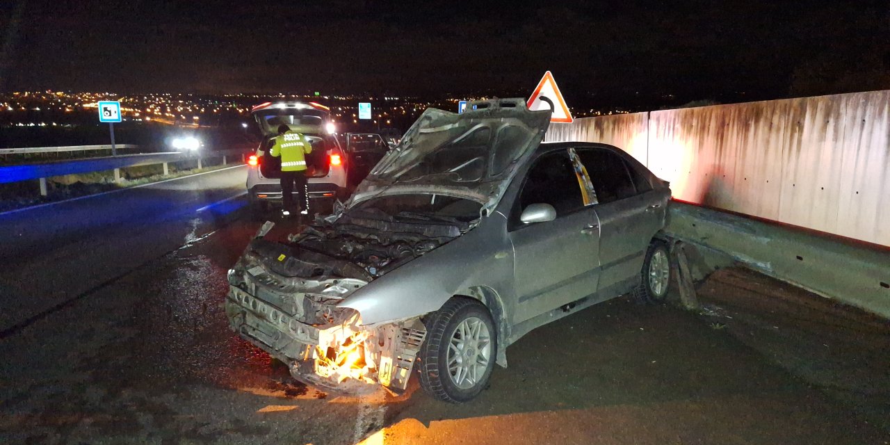 Trafik kazasında 1 kişi yaralandı
