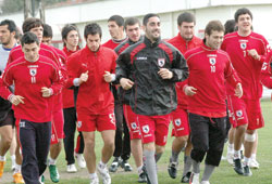 Çift antrenman yaptılar