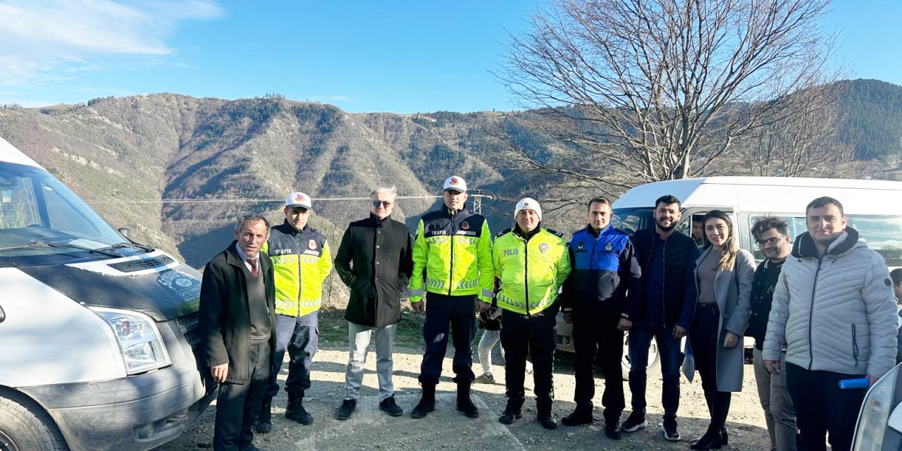 Öğrenci servisleri denetlendi